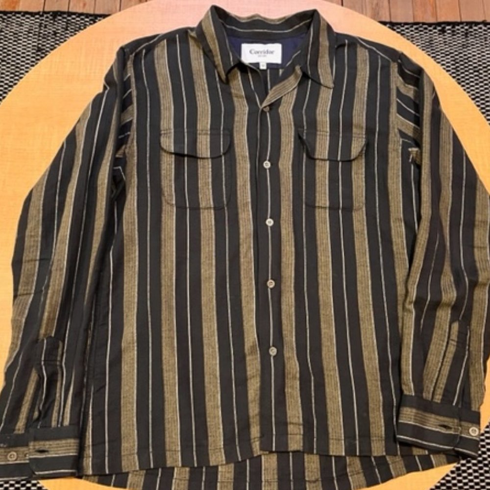 CORRIDOR of NY Men's Shirt in Olive & Navy size M